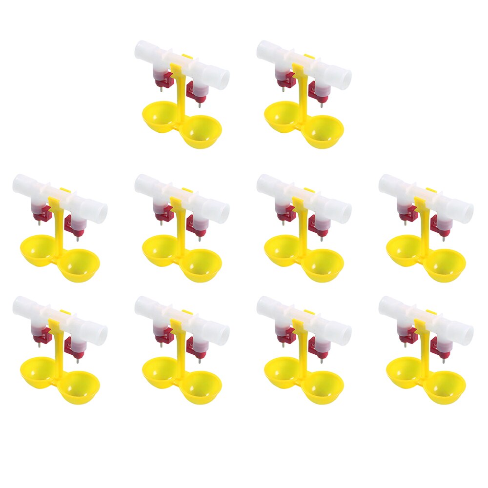 Kadimendium 10er Set Geflügel-Trinkbecher – Automatische Hühner-Wasserer