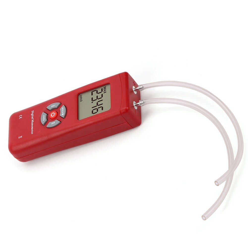 TL-100 Backlight Digital Manometer Battery Powered Pressure Gauge Measuring Tool Testing Portable Tester Electronic LCD Screen