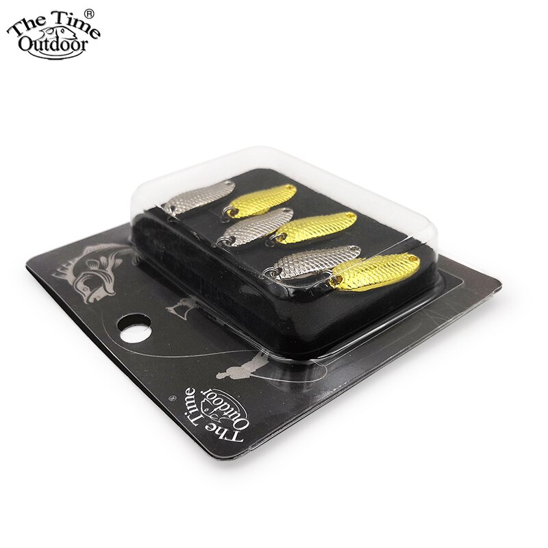 6 stks/partij Dragon Schaal Metalen Lepel lokt Wobbler aas kunstmatige vissen accessoires Visgerei voor forel baars zander crappie bass