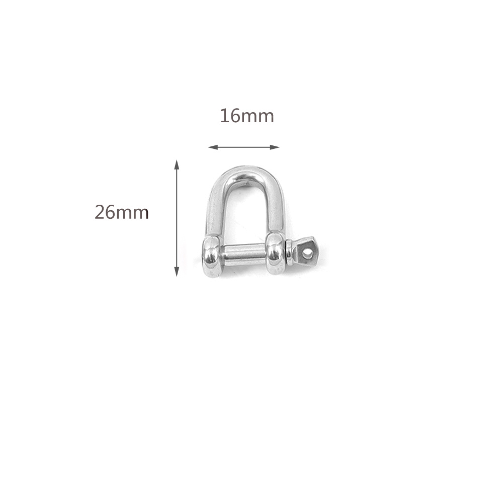 Edelstahl Schraube Klettern Getriebe Karabiner Schnell Links Sicherheit Snap Haken für Luxus Hängen Ketten Anhänger Schmuck Machen: U shape-steel