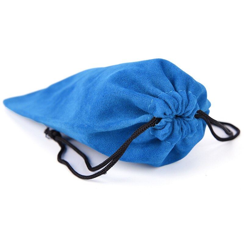 Bolsa de terciopelo para gafas de sol, estuche muy suave con cordón, 10 unids/lote