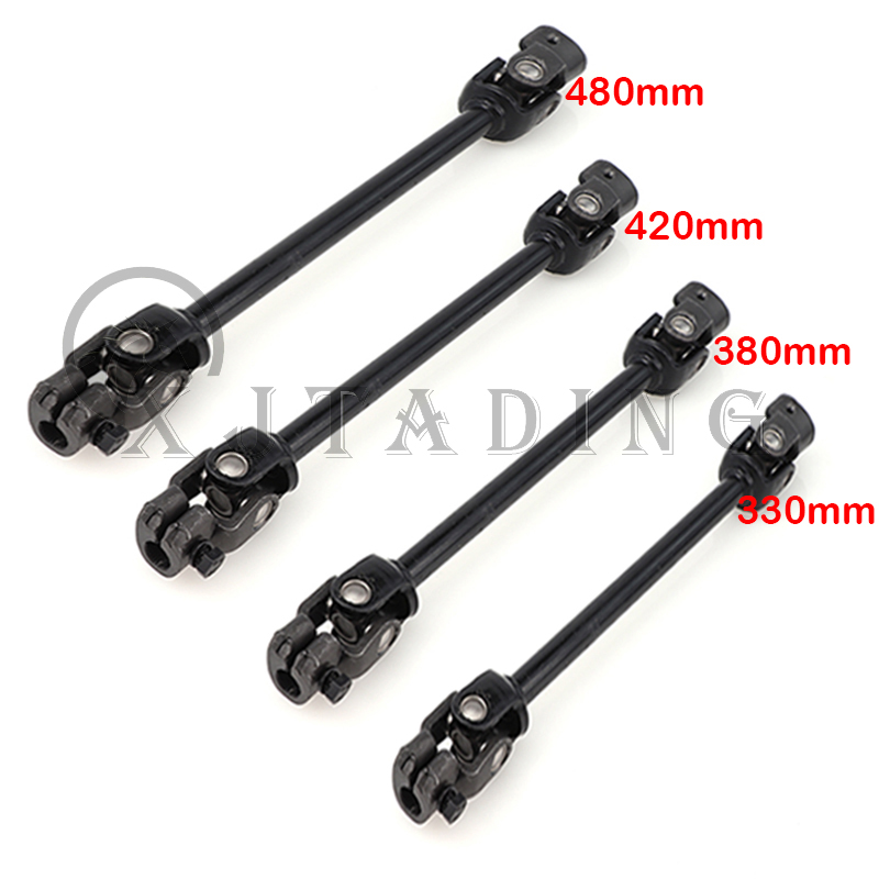 330mm 380mm 420mm 480mm 30T 15mm Power Steering Gear Shaft Rack Pinion Knuckle for DIY china ATV Go Kart Buggy Quad Bike parts