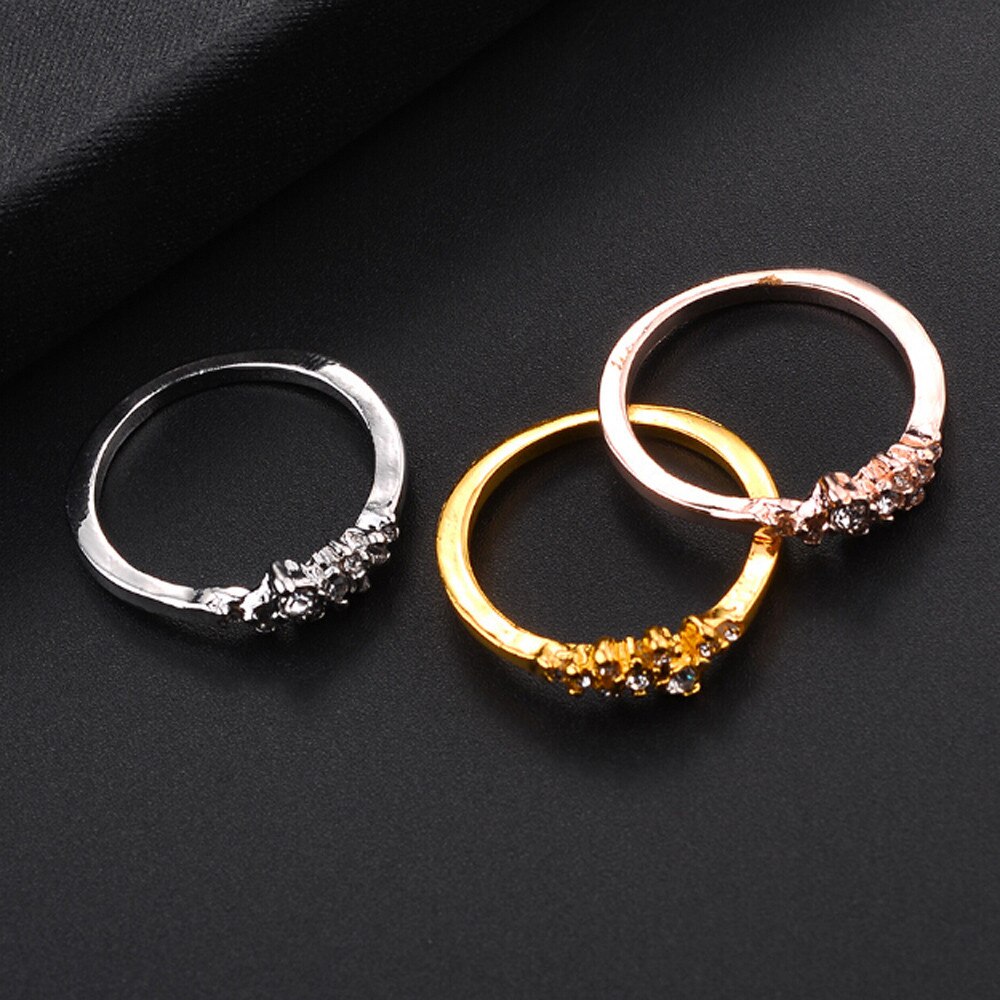9Pcs Elegante Diamanten Bruiloft Ring Voor Vrouwen Man Beknopte Klassieke Multicolor Mode-sieraden Dames Ring Bridal Ring