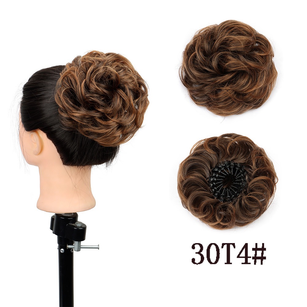 Syntetyczne doczepiane koki robić włosów roztrzepane kręstożek włosy Scrunchies treski syntetyczne Chignon pączek Updo treski dla kobiet: P4/30