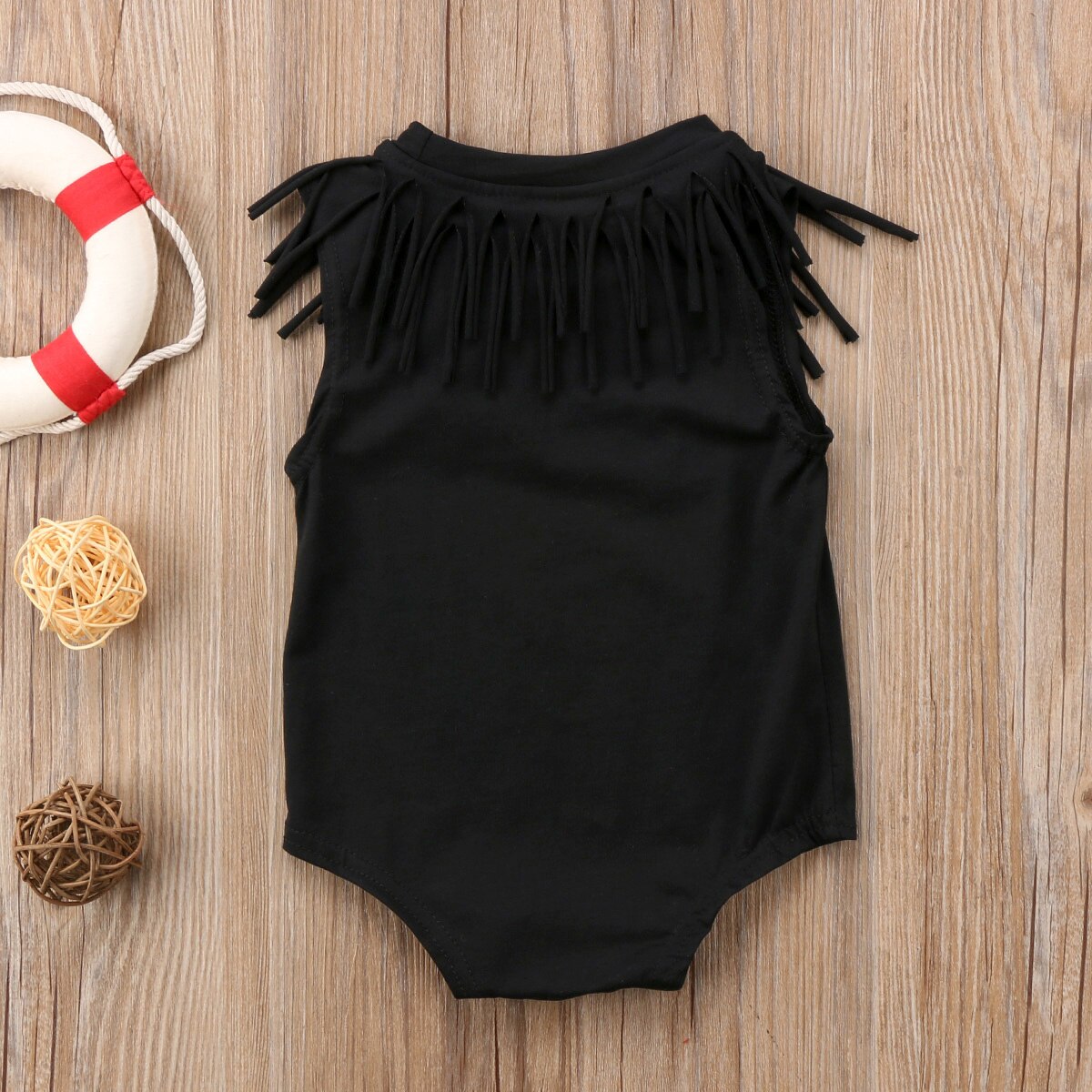 Brand Newborn Toddler Infant Baby Girls Boy Bodysuit Jumpsuit Outfits Sleeveless Sunsuit Tassel Clothes Solid Playsuit