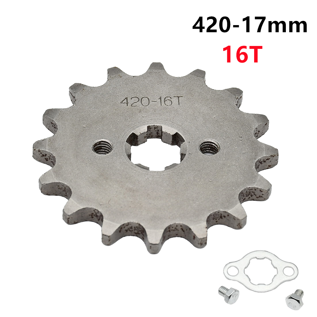 420H Chain 420 17mm 10 -19 Teeth Front Engine Sprockets For Taotao Kayo BSE Xmotos Apollo SSR Monkey Dax 110 125cc Dirt Pit Bike: Gold