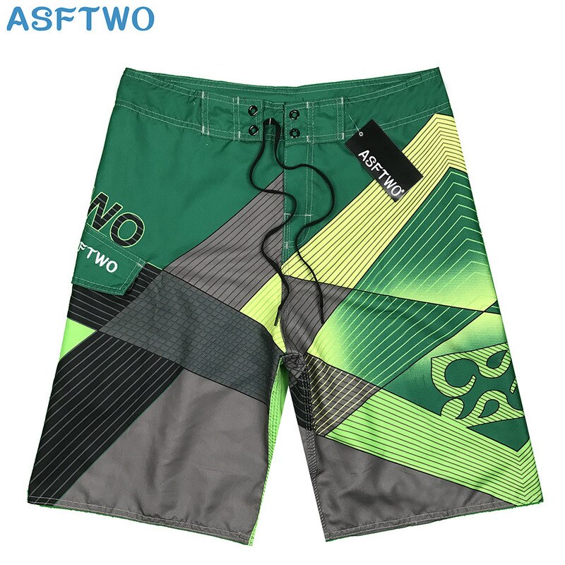 Pantalones de playa de secado rápido para hombre, pantalones de surf de secado rápido, pantalones cortos de viaje para fitness, correr, deportes de verano: Verde / W32