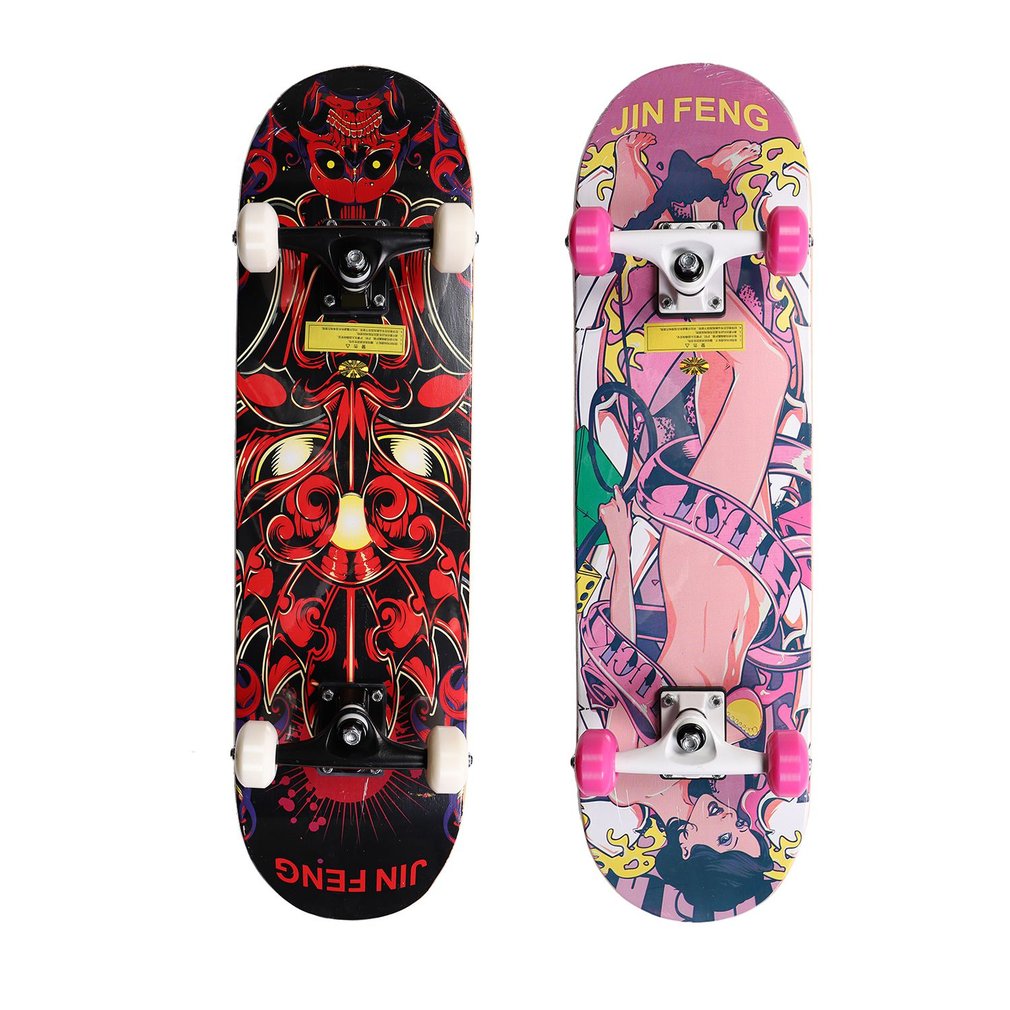 Double Kick Complete Skateboard Cruiser 31" x 8" Concave Deck Four-wheel Long Skateboard Cruiser Longboard Skates Board