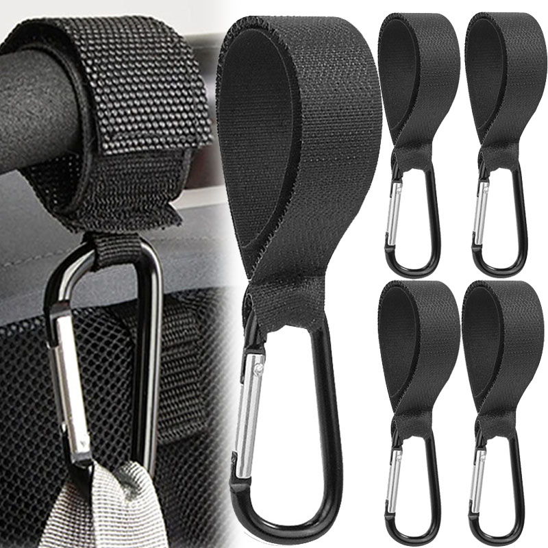 Haki robić wózka dziecięcego klamry z klipsem karabińczyk ze stopu aluminium wózka torba na zakupy wieszak na wózek