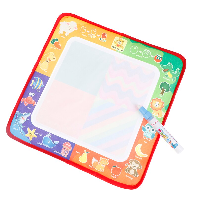 Animal Themes Rainbow Water Drawing Painting Writing Mat Board Magic Pen Coloring Books Xmas for Kids