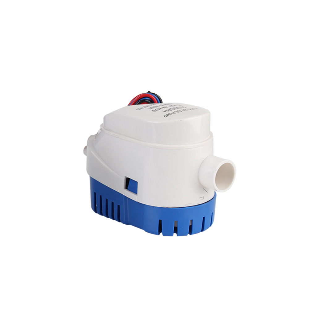 Med bryter båt nedsenkbar lensepumpe likestrøm elektrisk marine vannpumpe automatisk 12v 24v volt 1100 gph