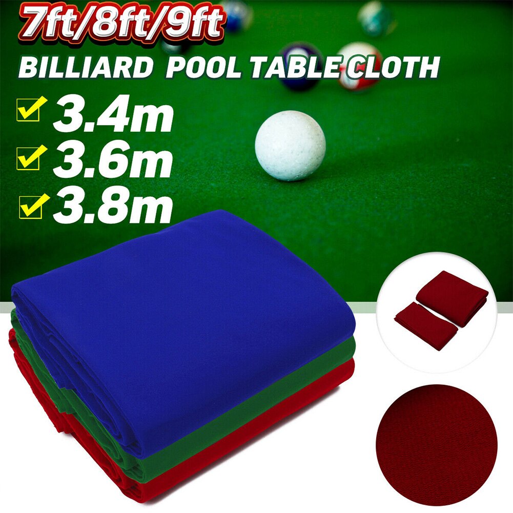 Matte spille bar innendørs klubb hotell slitesterk sport spill 7 8 9ft biljard biljardbord klut filt tilbehør snooker