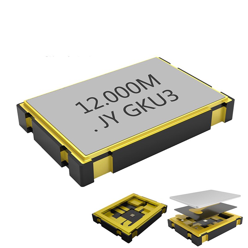 5Pcs 12Mhz Smd 7050 3.3V 25PPM -40 ~ + 85 ℃ Osc Actieve Crystal Oscillator