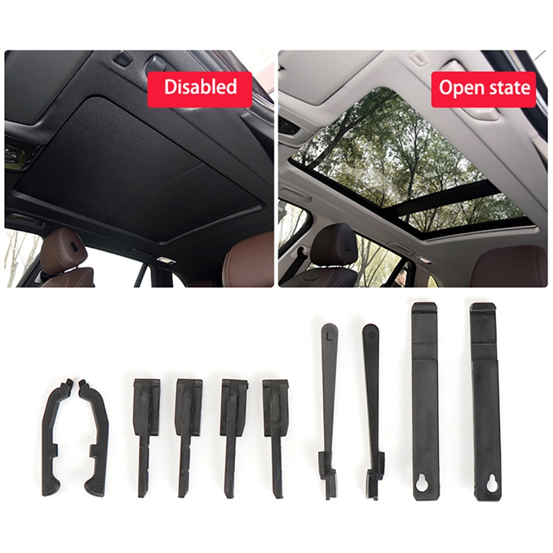 1 setzt Sonnenschutz Sonnenschirm Sonnenblende Reparatur Bausatz 54107198762 passen für-BMW X5 E70 06-13 F15 13-18: Ursprünglich Titel