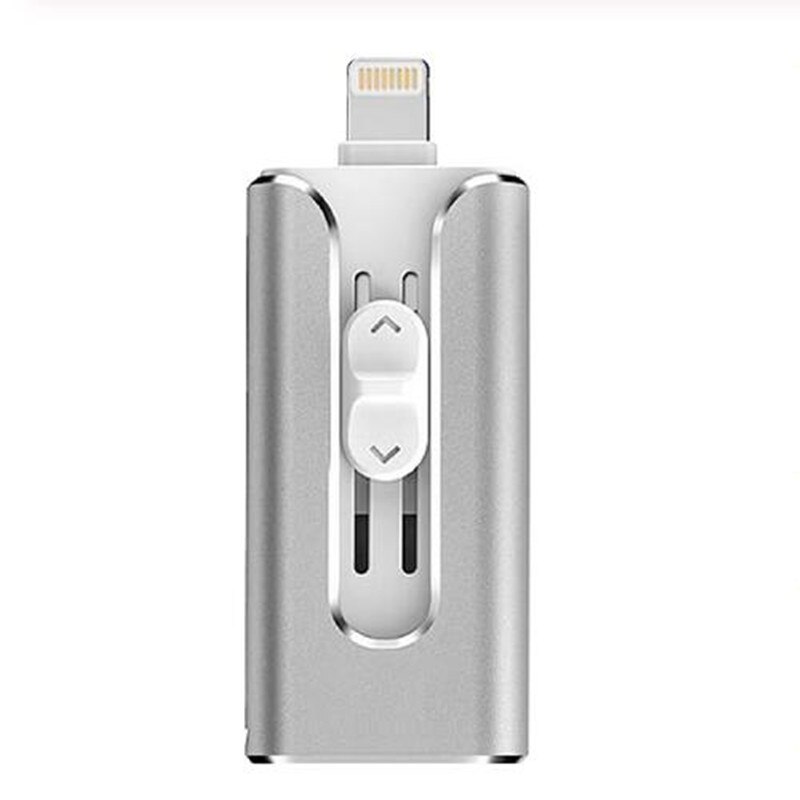 256gb USB Flash Drive Micro USB OTG Pendrive 64GB Voor iPhone iPad iPod Xiaomi Redmi Huawei Telefoon Geheugen stick Card USB Flash 3.0: 512GB / Zilver