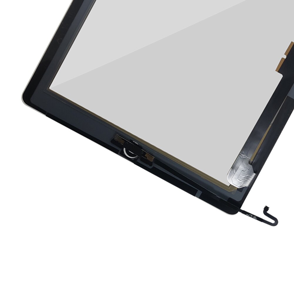 Pantalla táctil de cristal frontal para iPad 4, piezas de repuesto con o sin botón, para modelos A1458, A1459, A1460, 1 unidad