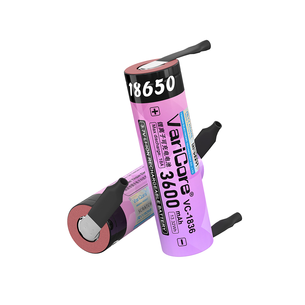 Akumulator litowo-jonowy VVV-stopień A, 18650, 3,7 V, 3600 mAh (z folią niklową)/akumulator robić wielokrotnego ładowania/bateria zasilająca