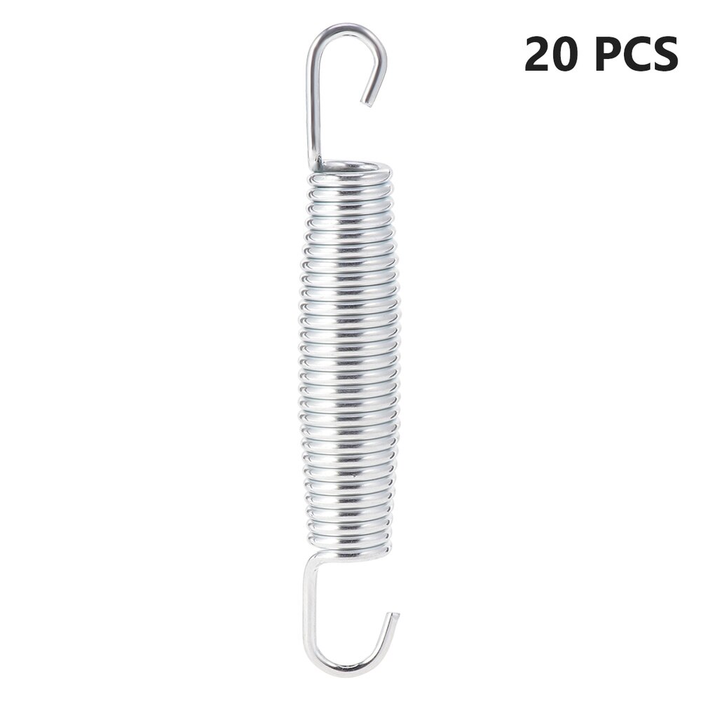 20PCS Trampoline Springs Stainless Steel Tension Spring Versatile Double Hook Spring Sturdy Extension Spring for Home Store Use