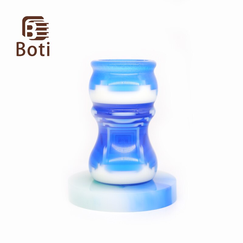 Boti Brush-Sky City Shaving Brush Handle Bule and White Color Handle Handmade Beard Brush Handle Daily Cleaning Tool Handle: 20mm