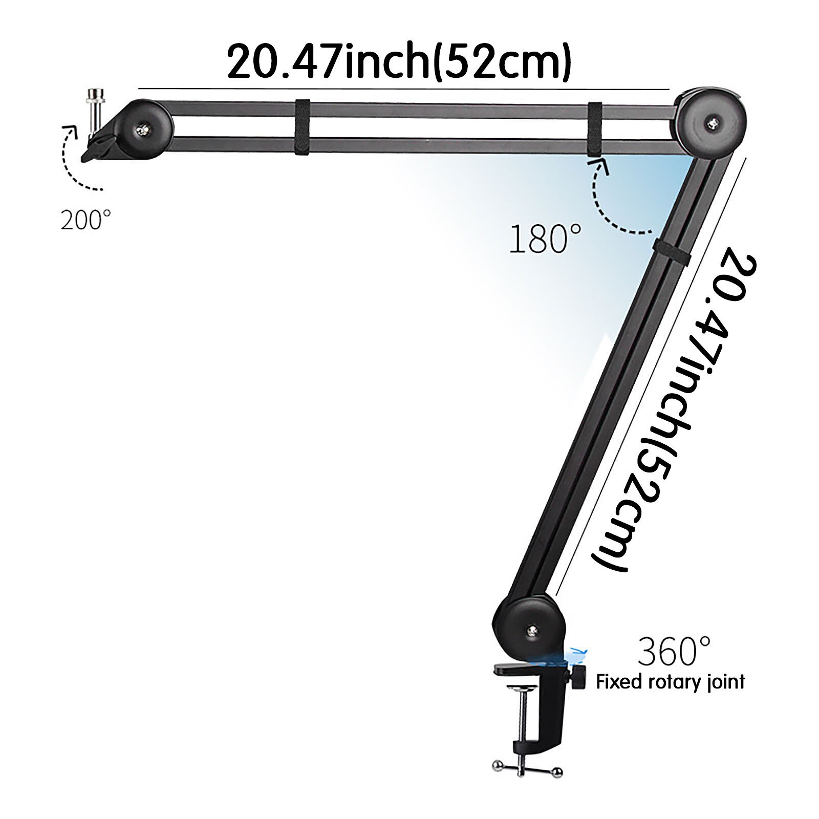 Microphone holder microphone condenser microphone holder articulated armrest suitable for office meetings and karaoke
