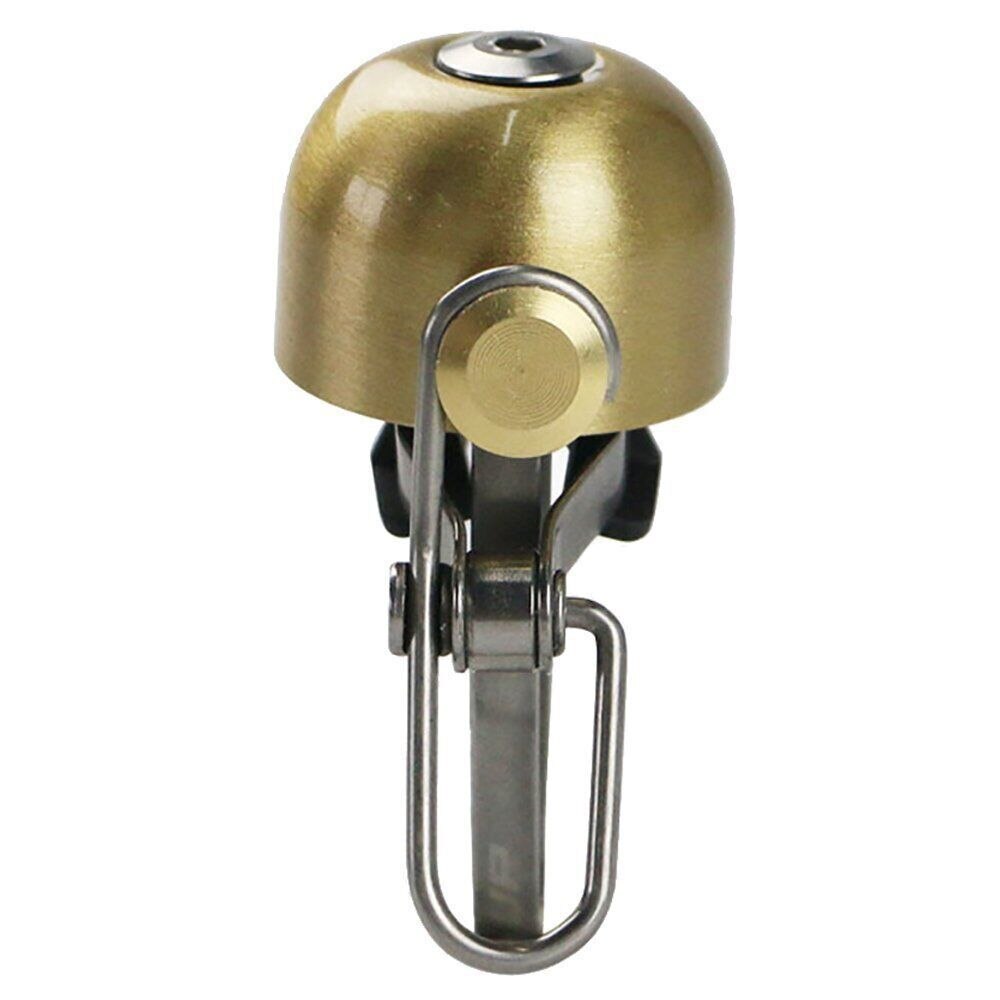 Timbre clásico Retro Para Bicicleta de Montaña, claxon de anillo de cobre con sonido fuerte y claro para manillar de bicicleta plegable, alarma de advertencia de seguridad RR7047: brushed copper