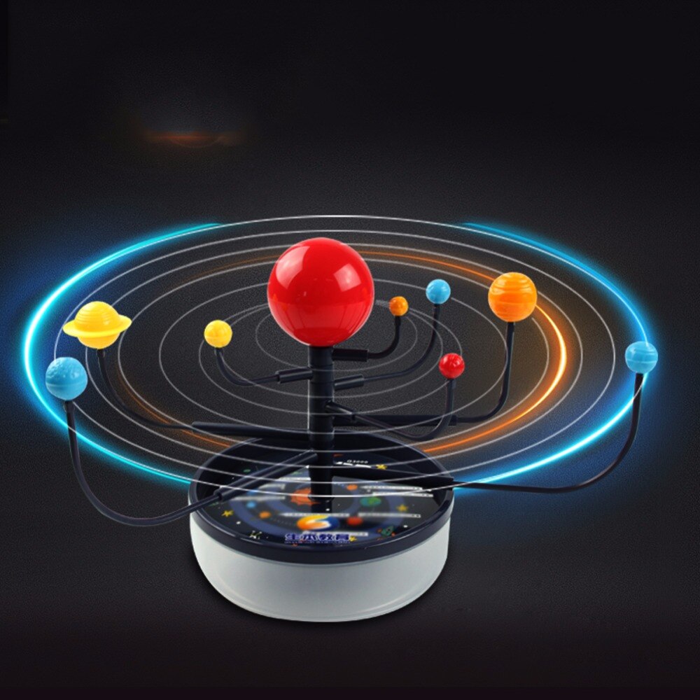 1 Pc/Box Fasinating Interesting Manual DIY 8-Planet Solar-System Model Planetarium for Children Physics & Mathematics Education
