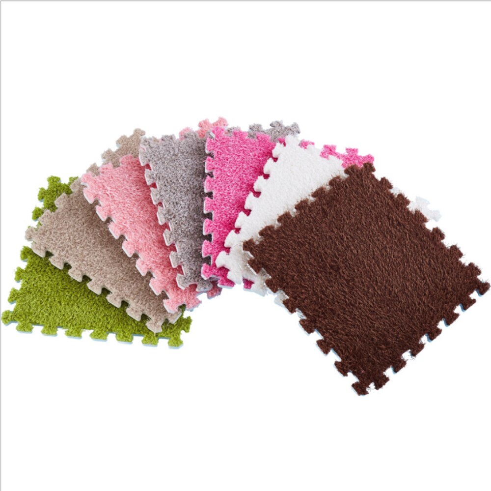 Interlocking Foam Mats Sold By Package Foam Mat Fuzzy Area Rug Fluffy Carpet Tiles Kids Ideal Nursery Decor Baby Room Playroom