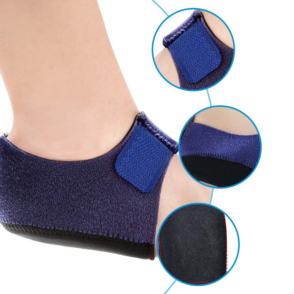 1 Pair Heel Protectors Heel Foot Pain Arch Support Ankle Brace Heel Sleeves Pads Soft Heel Pads Cushion Heel Support