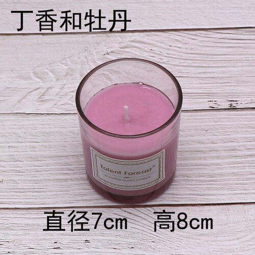Moderne bougie verre parfum romantique tasse bougie odeur encens aide sommeil chambre Hacer Velas chambre décoration EB50LZ: Rose