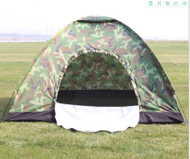 Outdoor automatic tent manual four person double single camouflage beach camping camping troop tent: Default Title
