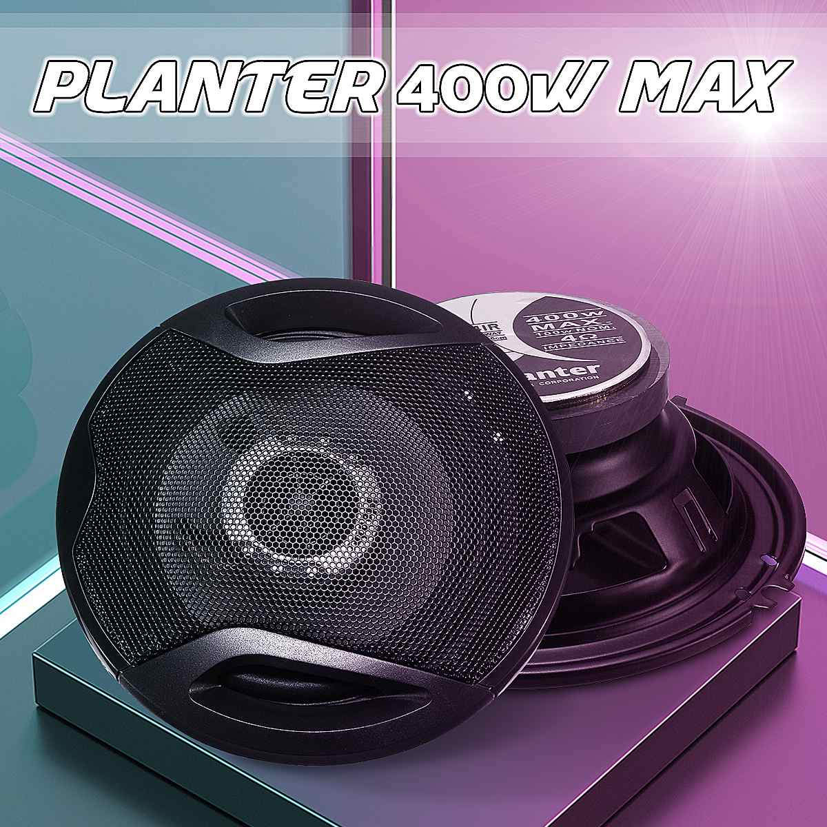 2 STUKS 6.5 "HiFi Voice 4 Spoel Auto Speaker Subwoofer Stereo Coaxiale Luidspreker Car Audio Luidsprekers Voertuig Full bereik Frequentie