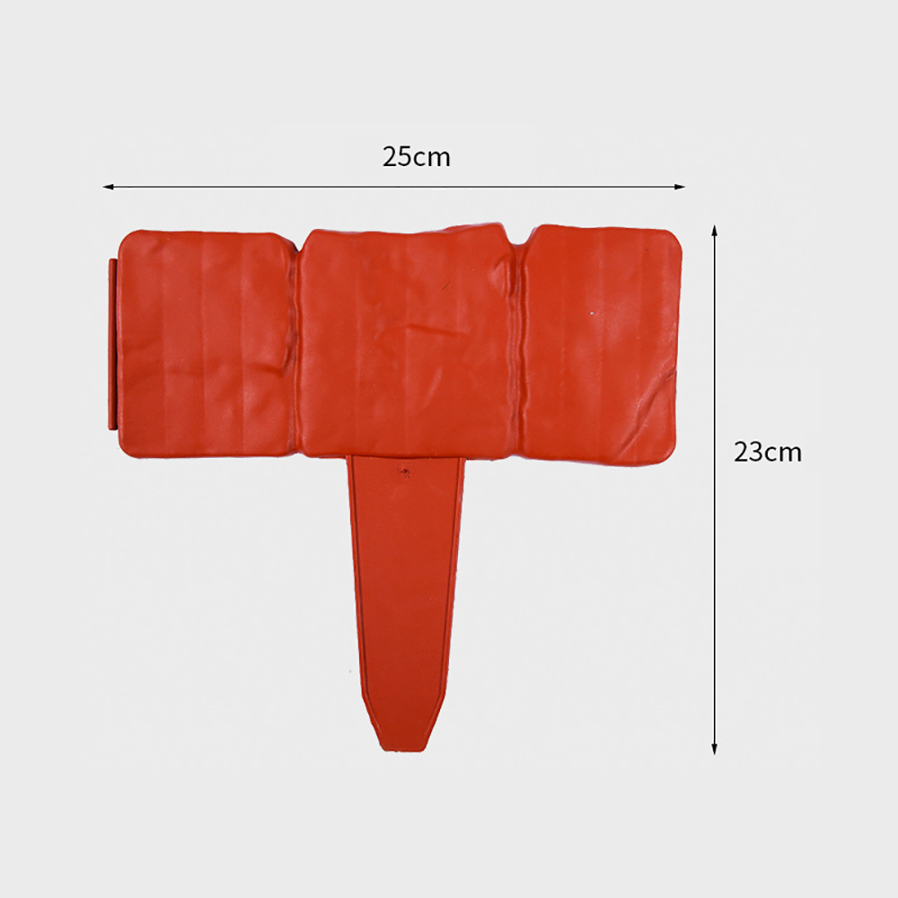 Barrera de bordes de valla de plástico para jardín, paneles de valla de plástico de imitación de piedra para Patio, césped, borde de paisaje al aire libre, 5 piezas: Rojo