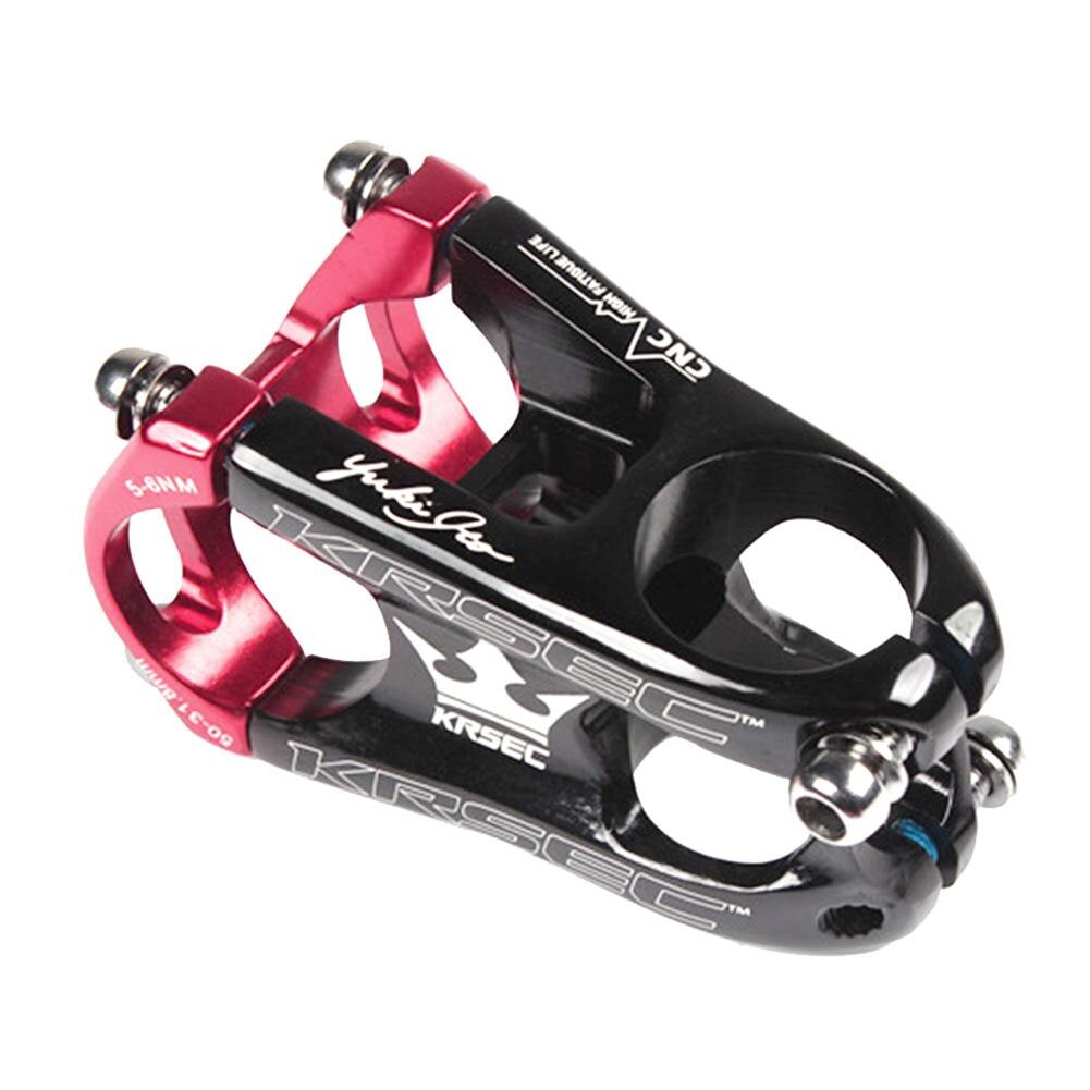 Cycling Bike Bicycle Handlebar Short Stem 31.8*50MM Mountain Bike Cycling MTB Road Bicycle Handlebar Stems Aluminium Alloy: Black Red