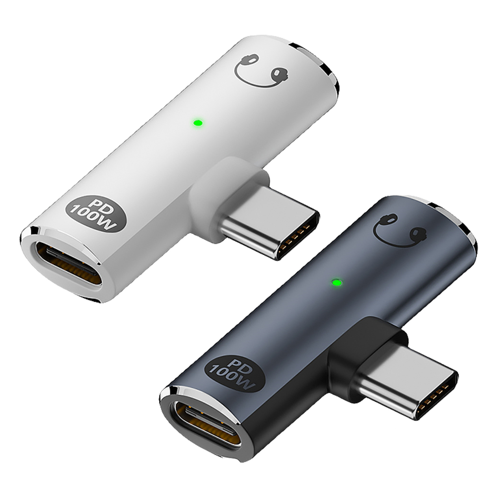2 in 1 USB Type C To 3.5mm Headphone and Charger Adapter PD 100W Audio Aux Adapter with Aux Audio Jack USB C To Type-C Converter