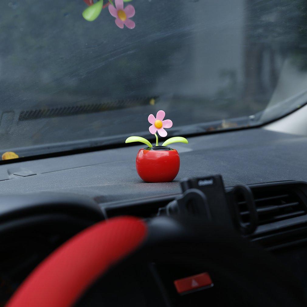 Solar de energía Solar Flip Flop hojas flor coche pantalla UL