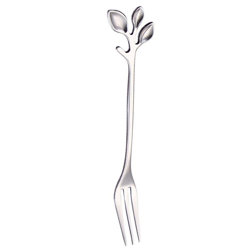 Stainless Steel Two-tine Fruit Fork Snack Cake Dessert Forks West Tableware Fruit Fork Party Fruit Flatware Kitchen Accessories: 07