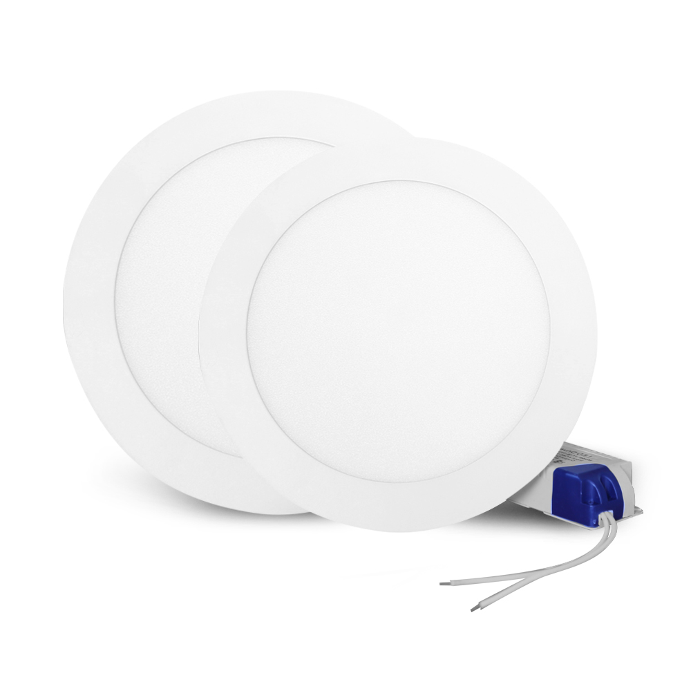 Led-paneel Licht Ultradunne Ronde LED Downlight 3W 6W 9W 12W 15W 18W 24W Led Plafond Verzonken Raster Lamp Natuur Verlichting 110V 220V