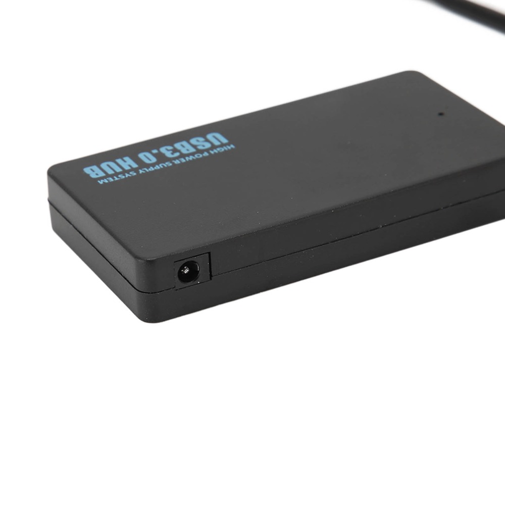 Hub USB3.0 Multifuncional com 4 Portas 5Gbps Plug and Play, Divisor USB de Alta Velocidade Preto para Laptop e Desktop