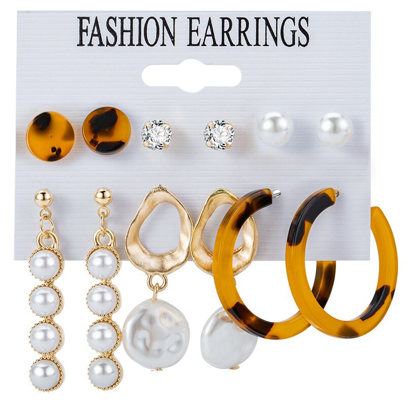 Boucles d'oreilles créoles en perles de culture coréennes, couleur or, simples, en forme de grand cercle, pour femmes, bijoux de mariage: Produit 9