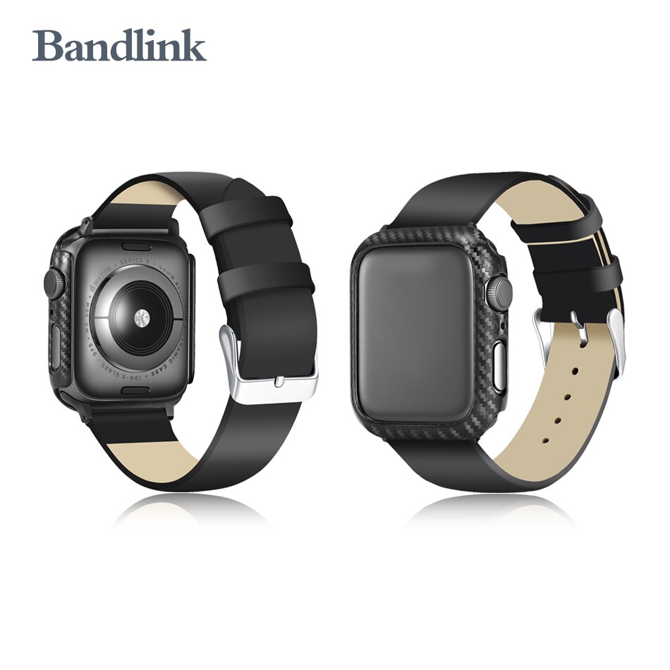 Hoesje voor apple watch  se 6 5 4 3 2 1 38mm 40mm horlogehoes beschermhoes koolstofvezelpatroon pc-hoes voor iwatch 6 se 42mm 44mm