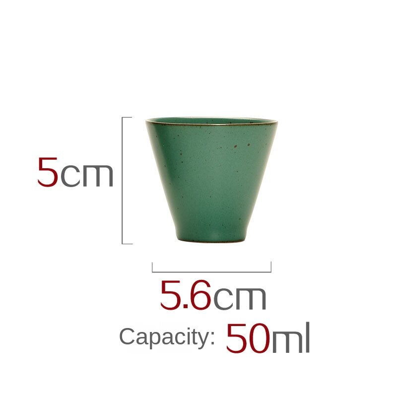Cerámica gruesa de estilo japonés, taza de té de viento, cambio de horno, taza de té de cerámica antigua, taza maestra, taza individual, tazas de cerámica