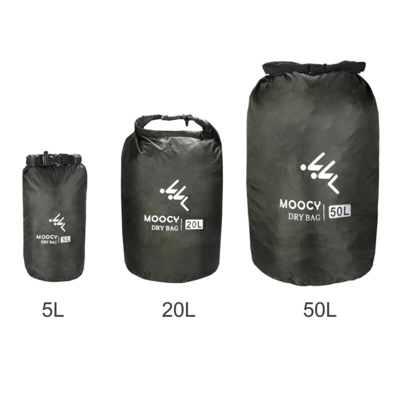 5l / 20l / 50l vandtæt taske, der svømmer i kajak, tør opbevaringspose