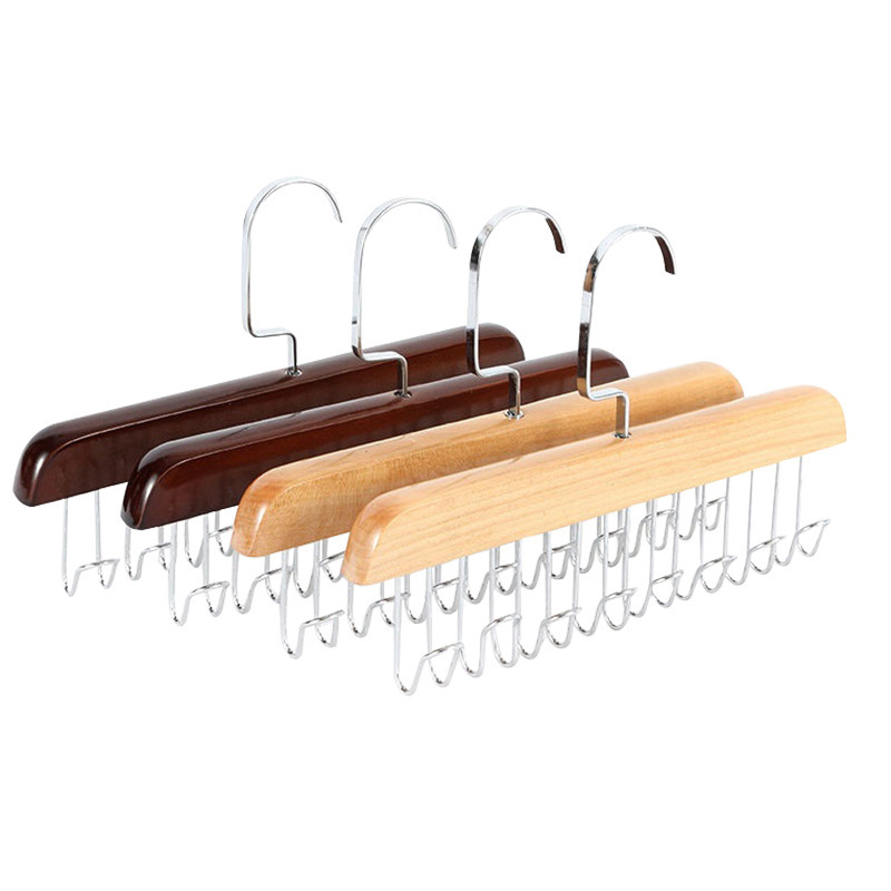 Cintre de rangement multifonctionnel pour vêtements pour femmes, porte-ceinture en bois, support robuste et durable pour bonnets, écharpes, soutien-gorge, fournitures de Cisco