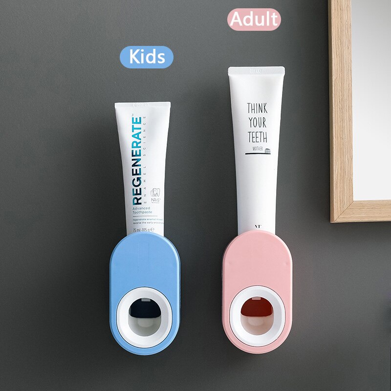 Adhesive Automatic Toothpaste Squeezer Wall-mounted Toothpaste Holder Dispenser Home Toothpaste Bathroom Accessories