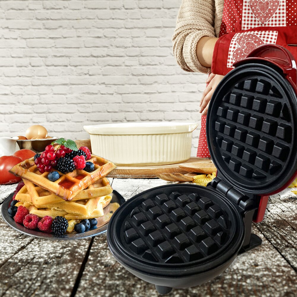 Minimáquina eléctrica para hacer gofres de 350W, horno de masa semiesférica, máquina de gofres para el desayuno, máquina de gofres para panqueque de huevo frito, máquina de Eggette