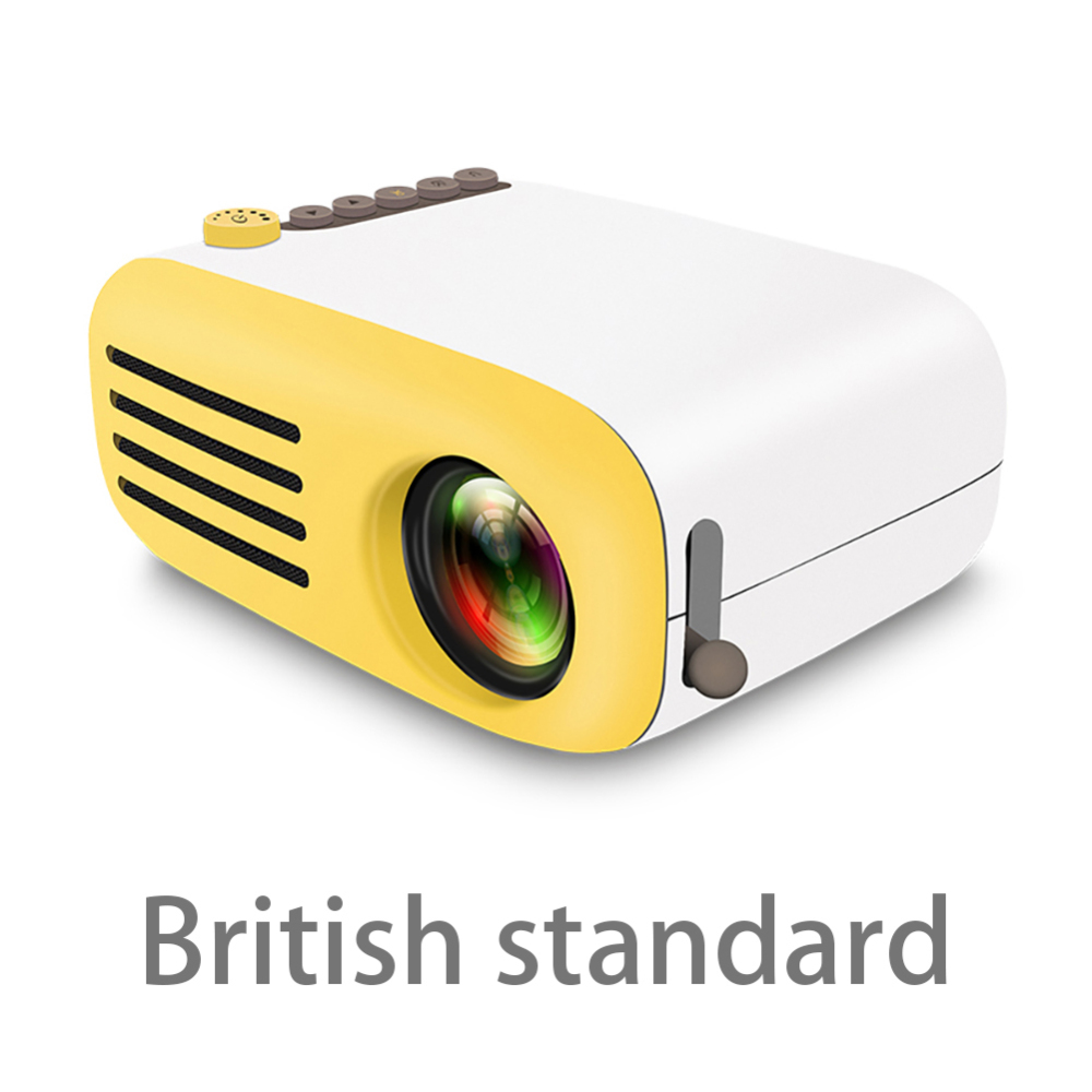 Retro Style Mini Portable Led Mini Home Theater Projector Game Beamer Video Player Sd Hdmi Usb Speaker: Black