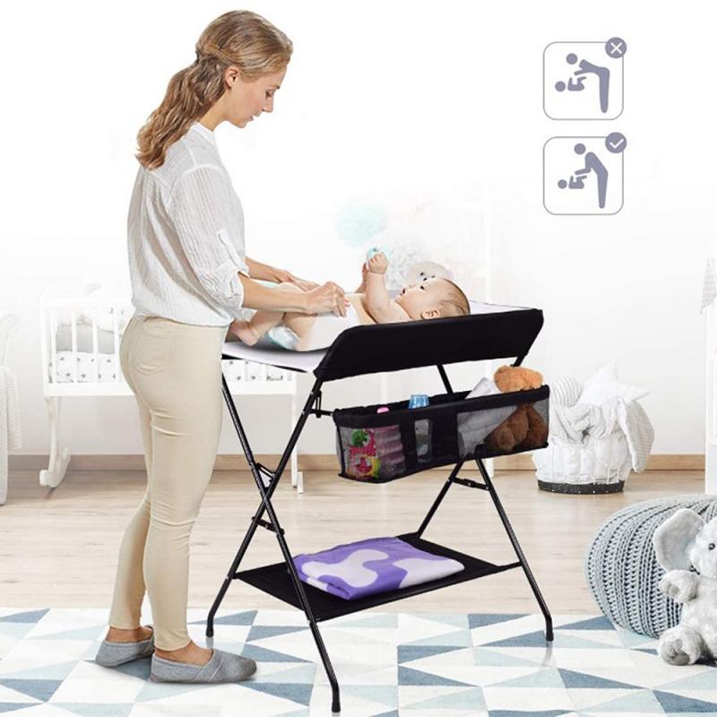 Table à langer pliable pour -né et bébé de moins de 3 ans, Mobile, fournitures de soins, HWC