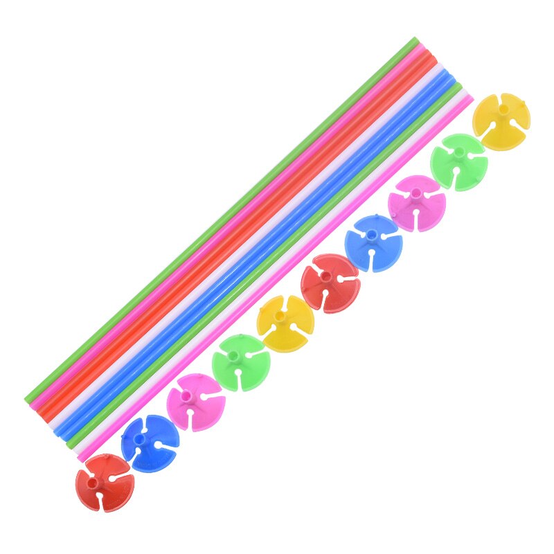 Latex Ballon Stok Witte Ballonnen Houder Sticks Met Cup Birthday Party Wedding Opblaasbare Ballen Decoratie Accessoires