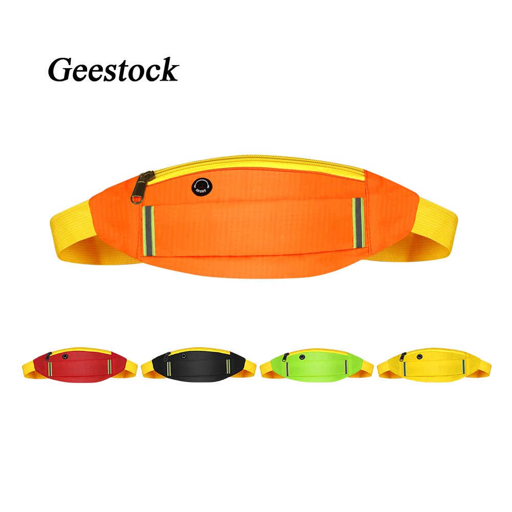Geestock Taille Pack Reflecterende Running Heuptasje Voor Vrouwen Riemen Tassen Outdoor Sport Unisex Mode Hip Bag Phone Pouch Fietsen
