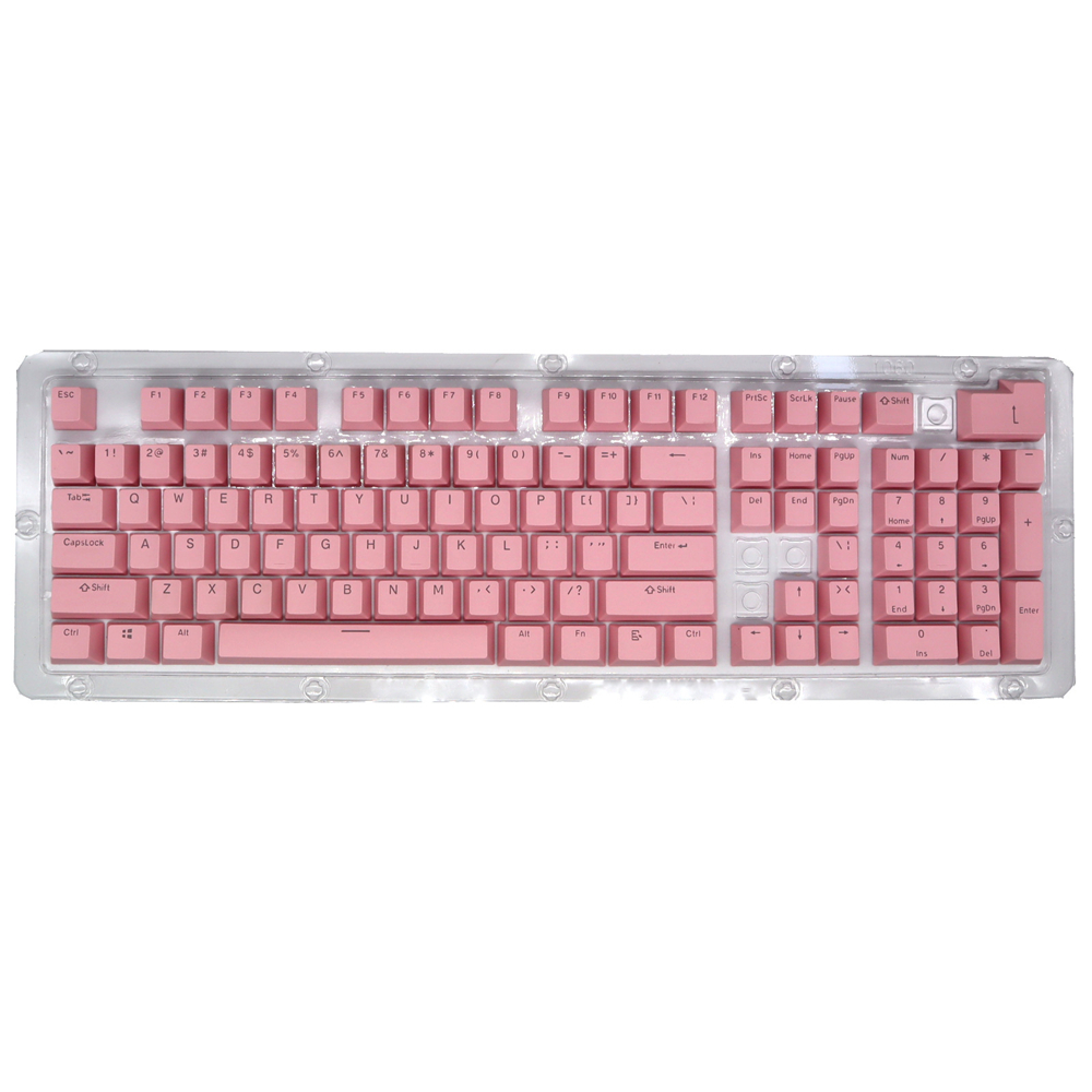 104pcs Universal Mechanical Keyboard Keycaps Ergonomic Blank Keycaps For Cherry MX Mechanical Keyboard Replacement Backlit Key